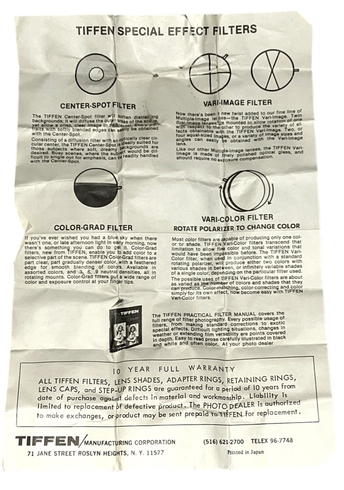 Tiffen 49mm Vari-Image Special Effect Filter Twin Dual-image Mounted For Variety - Image 2 of 4