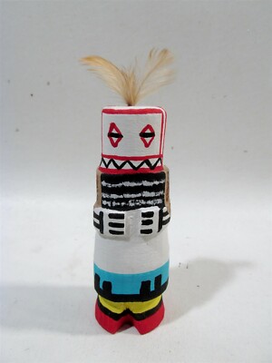 Alte 60er ROUTE 66 New Mexico KACHINA PUPPE HOPI GUARD POOLEY Fred Harvey Tourist