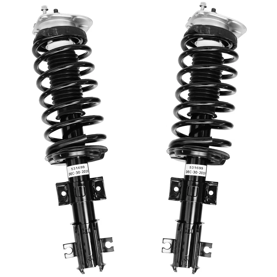Front Strut Coil Springs Sway Bars Outer Tie Rod for 1999 2000 Volvo C70 S70 V70 - Image 3 of 4