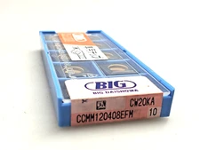 BIG Kaiser CCMM 120408EFM CW20KA CCMM 432EFM Carbide Boring Inserts (Box of 10)