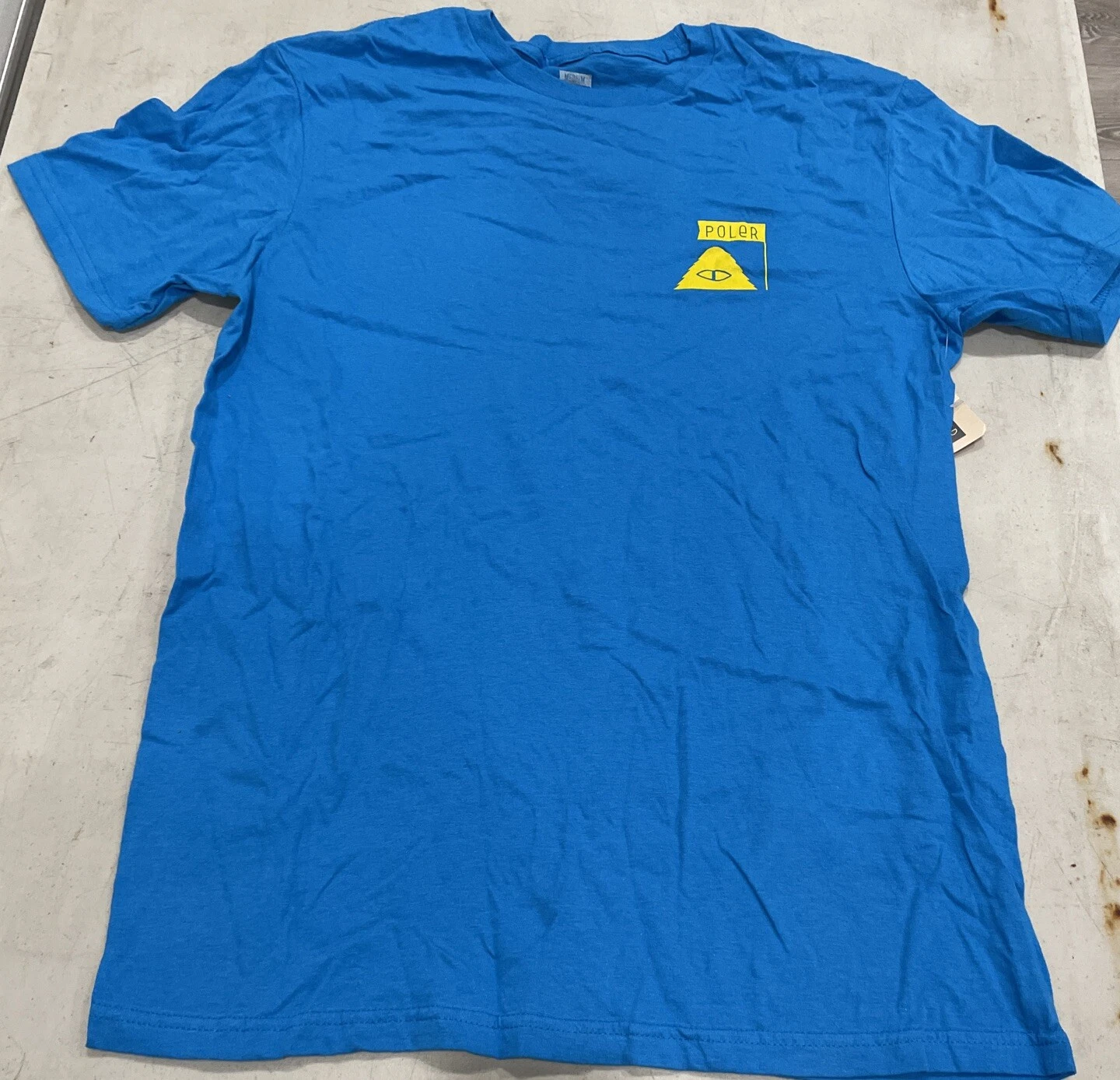Poler Camp Vibes Tee Men’s Short Sleeve Size Medium Blue NWT