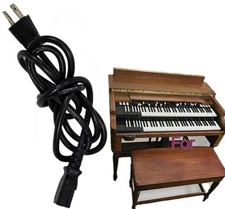 AC Power Cord For Hammond Organ BV B-2 B-3 CV C-2 C-3 RT RT2 RT3 A-100 D-100