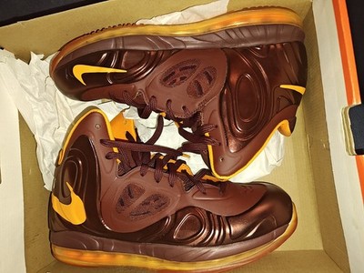 Nike Air Max Hyperposite Basketball Shoe  10.5M 2012 Foamposite Brown