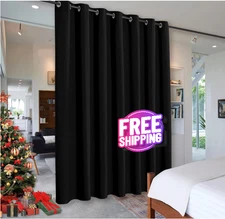 Cortinas 100 x 84 Blackout Termicas Opacas Para Habitacion Sala Grandes Negro