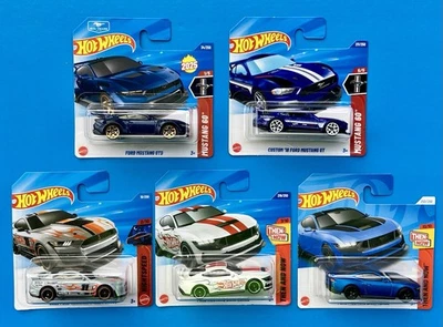 HOT WHEELS HOTWHEELS 5er Set - Ford Mustang - 18 GT / Dark Horse / Shelby GT 500 / GTD