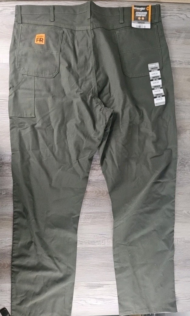 🔥Wrangler FR CAT 2 2113 Jeans 44x36 New With Tags Carpenter thumbnail 5