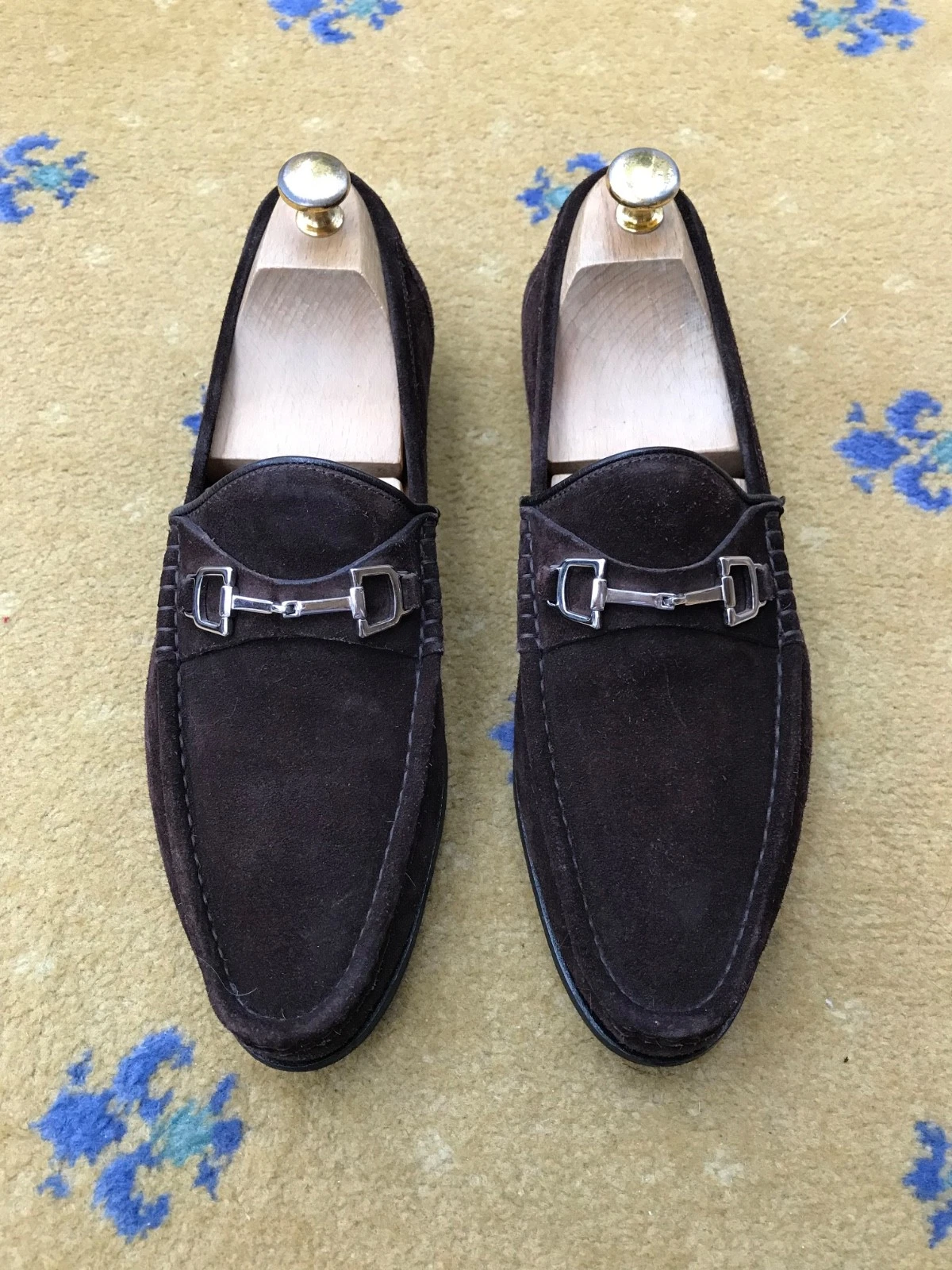 Gucci Loafers Shoes Suede Brown Silver Horsebit Buckle Mens US 8 UK 7.5 EU 41.5
Opens in a new windo