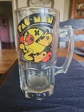 Vtg 1982 Pac Man Heavy Large 32oz Beer Mug Stein Bally Midway Mfg Co Atari 8inch