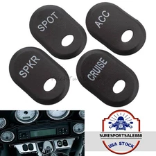 Matte Black Inner Fairing Switch Panel Dash Covers Fit For Harley Electra Glide