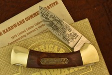 BOKER TREE BRAND SOLINGEN GERMANY WOOD PREMIUM LOCKBACK KNIFE 1979 CLASSIC 27865