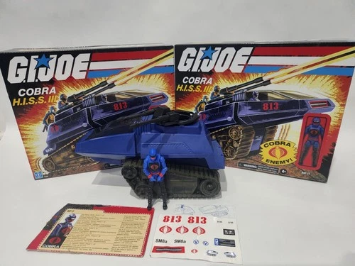 Lot of 3 G.I. Joe Retro Collection Cobra H.I.S.S. III Tanks 2 new, 1 open.