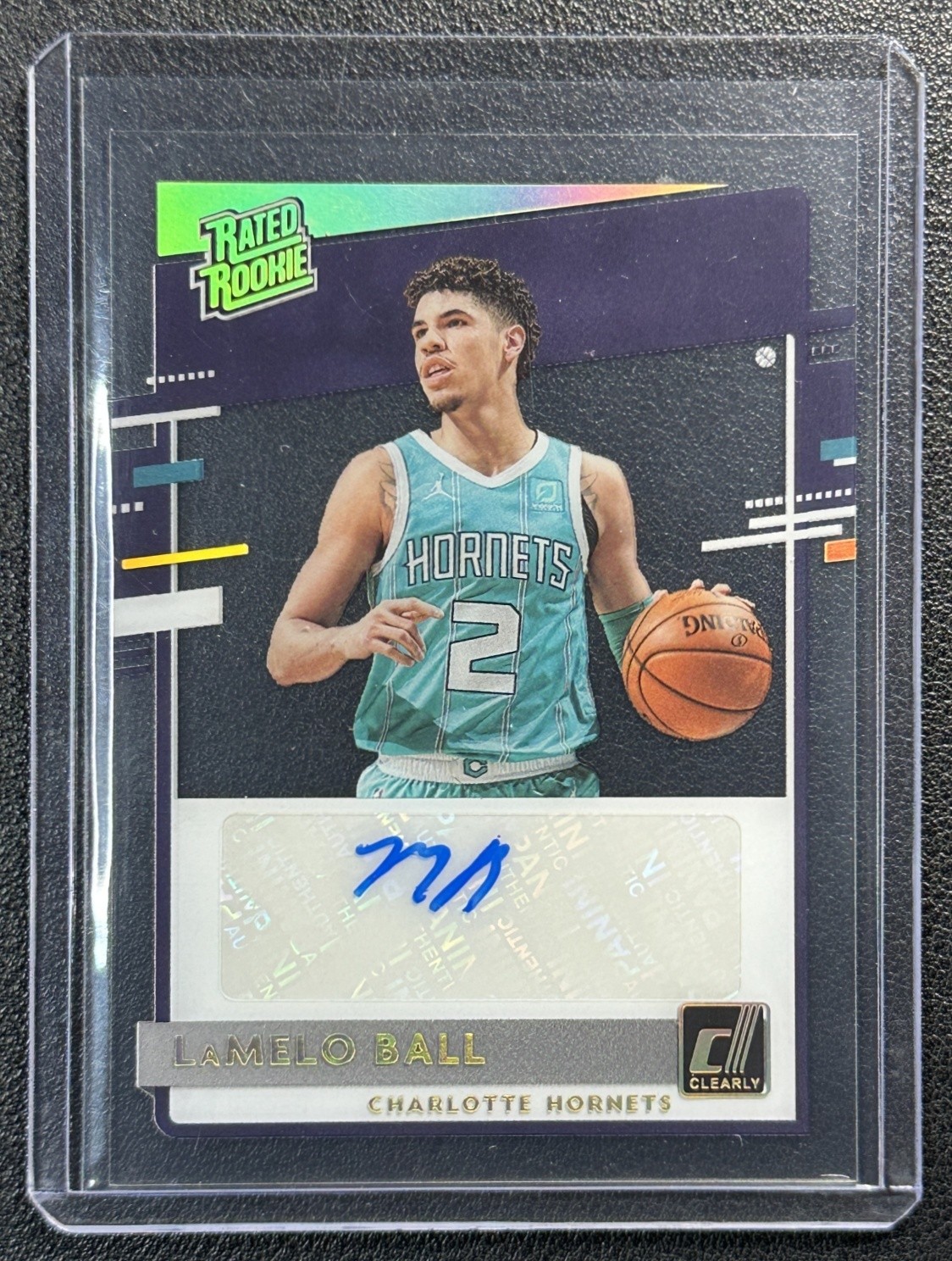 LaMelo Ball 2020 Clearly Donruss #RRA-LMB Clearly Rated Rookie 