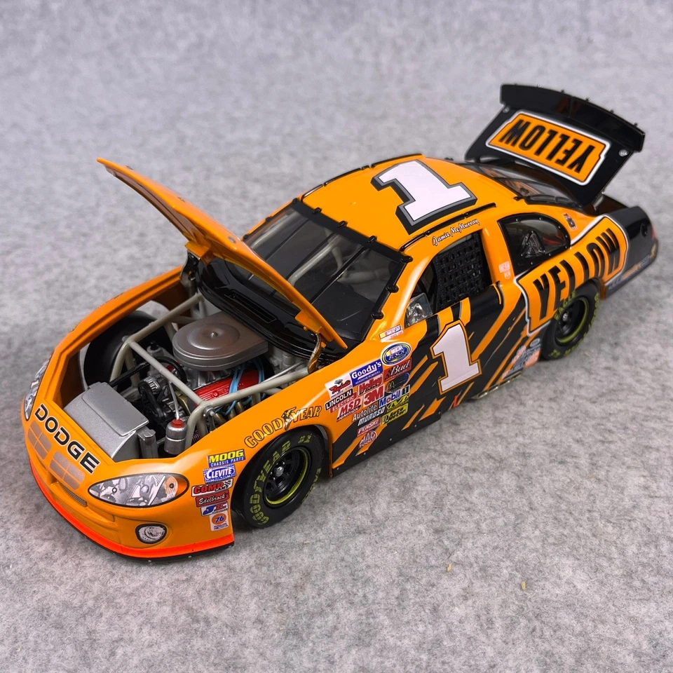 Jamie McMurray #1 Yellow 2003 Dodge Intrepid 1:24 Action NASCAR Diecast - Image 3 of 4