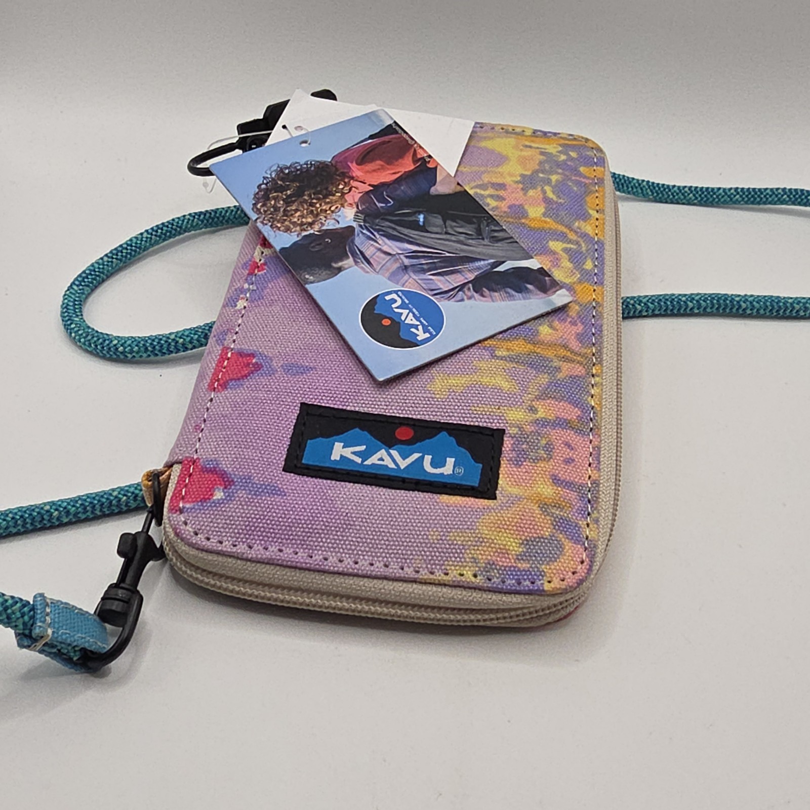 KAVU Go Time Crossbody Wallet - Beach Tie Dye