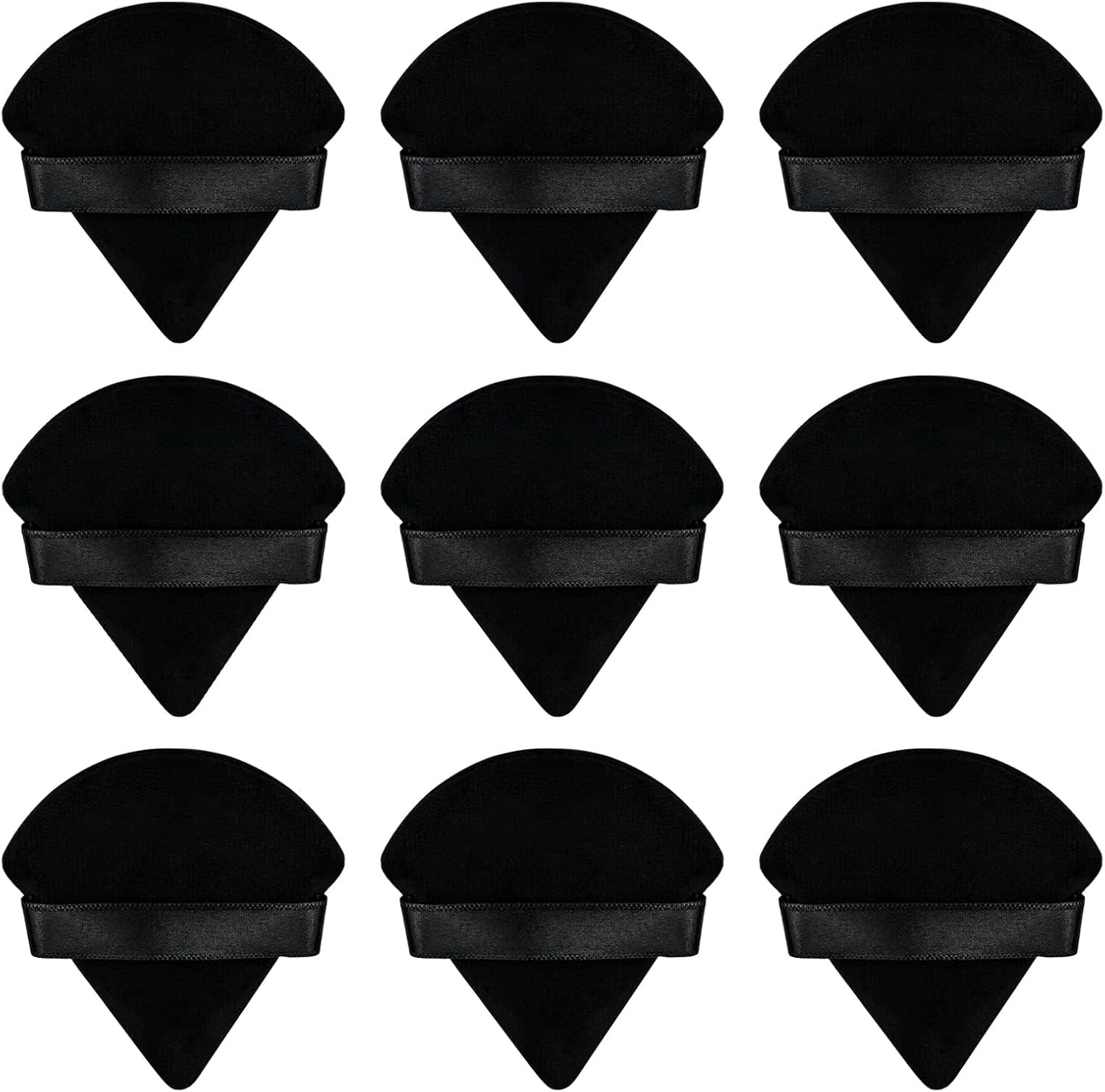 9Pcs Triangle Powder Puffs, Face Makeup Puff for Body Loose Powder Beauty Makeu