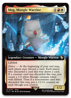 Mog, Moogle Warrior (Extended Art) #179 (NM) Final Fantasy FIC Magic MTG