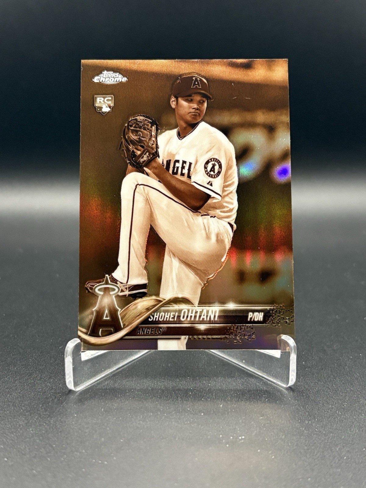 その他 2018  Shohei Ohtani Sepia Variation SP Shohei Ohtani 2018 Topps Chrome #150 Sepia Refractor (Pitching