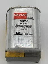 Dayton 2MDW4C 30µF - ±5% 370VAC OVAL | Motor Run Capacitor – HVAC Parts