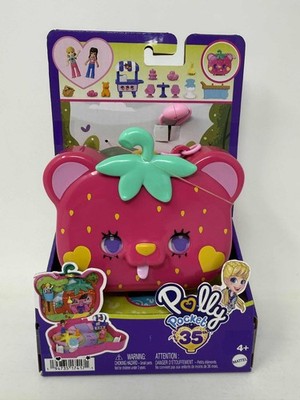 Polly Pocket 35th Anniversary Straw-Beary Patch Compact Dolls Playset New