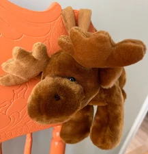 Vintage Bloom Brothers Baby Moose Hand Bag Stuffed Plush Toy