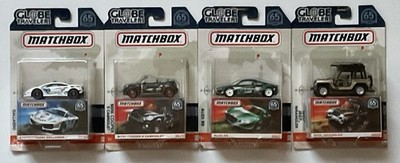 MATCHBOX GLOBE TRAVELERS JEEP WRANGLER/AUDI R8 MINI CABRIO/LAMBORGHINI- LOT OF 4