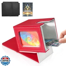 Jaffzora Card Deck Box for MTG Commander, Magnetic Card Display Case,TCG Card