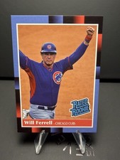 Will Ferrell Custom Baseball Card - Donruss Rated Rookie Style Chicago Cubs