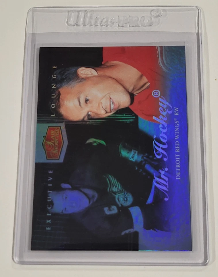 GORDIE HOWE 2007-08 Fleer Ultra FLAIR Showcase SP EXECUTIVE LOUNGE #91 Mr Hockey - Image 3 of 4