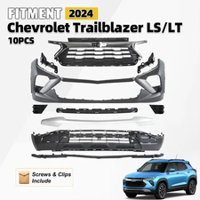 Front Bumper Cover Grille Assembly Grill Kit Set For 2024-2026 Chevy Trailblazer