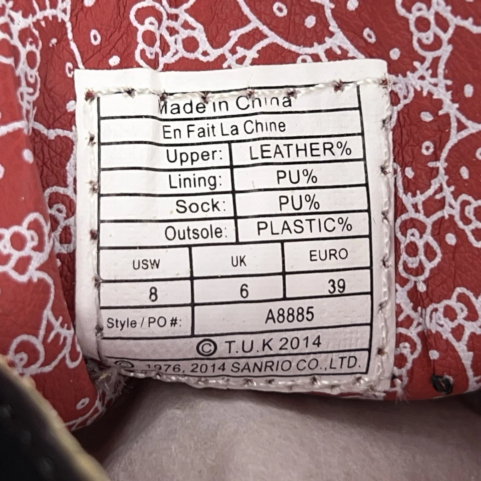 Nuevo Zapato Plataforma Hello Kitty TUK Talla 8 Edición Limitada *Leer Anuncio Lunares Foto 4 de 4