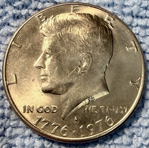 1776-1976 Bicentennial Kennedy Half Dollar Coin MS Condition BU See Pics