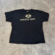 Mossy Oak Shirt Sleeve Tee T Shirt Size 2XL Camouflage Brush Crewneck