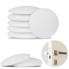 8 Pack White Door Stoppers Wall Knob Protectors 2 Inch Heavy Duty