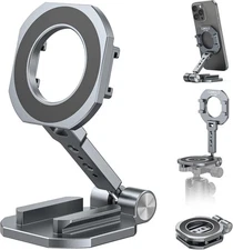 CAMOLO Dual Magnetic Phone Holder 1/4"-20 Tripod Mount Compatiable with Magsafe 