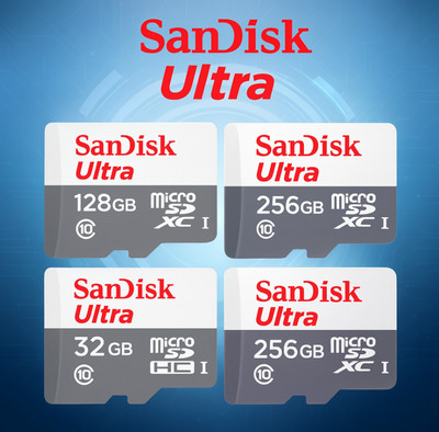 SanDisk Ultra Micro SD Speicherkarte Class 10 SDHC SDXC 32GB 64GB 128GB 256GB TF