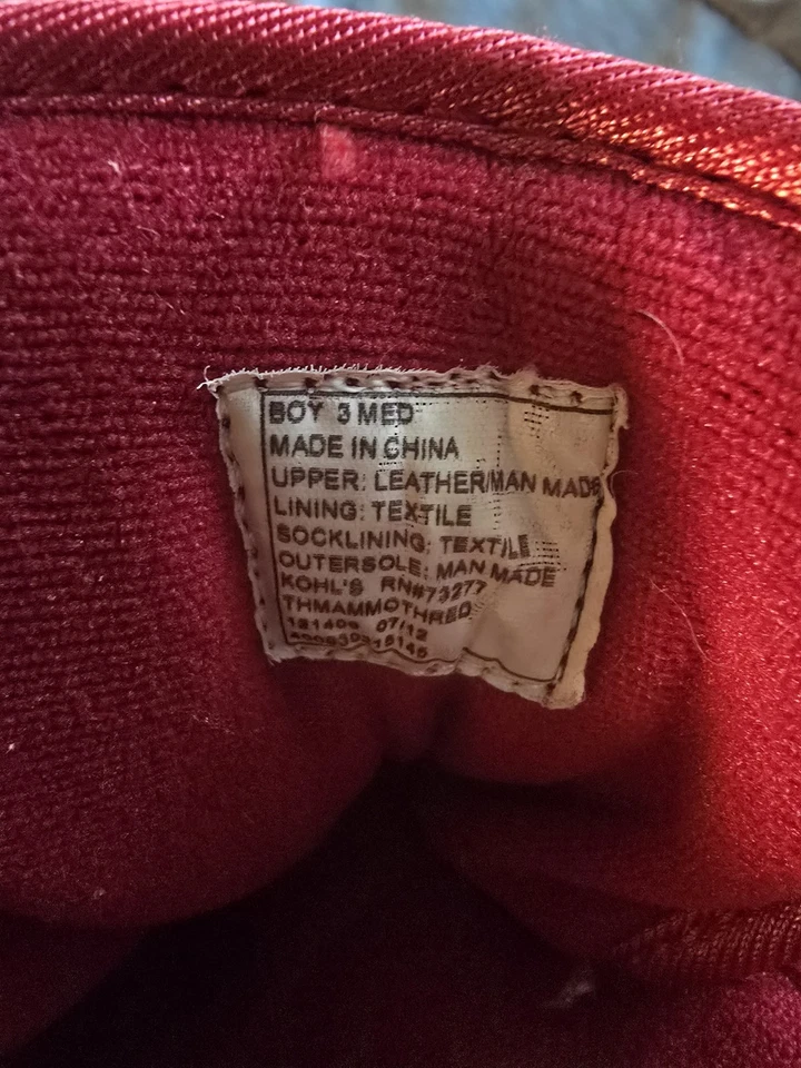 Tony Hawk черный/красный снег ботинки мальчика размер 3 Med скейтборд тематический - Изображение 4 из 4