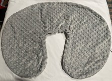 Boppy Nursing Pillow Cover Grey Excellent Condition