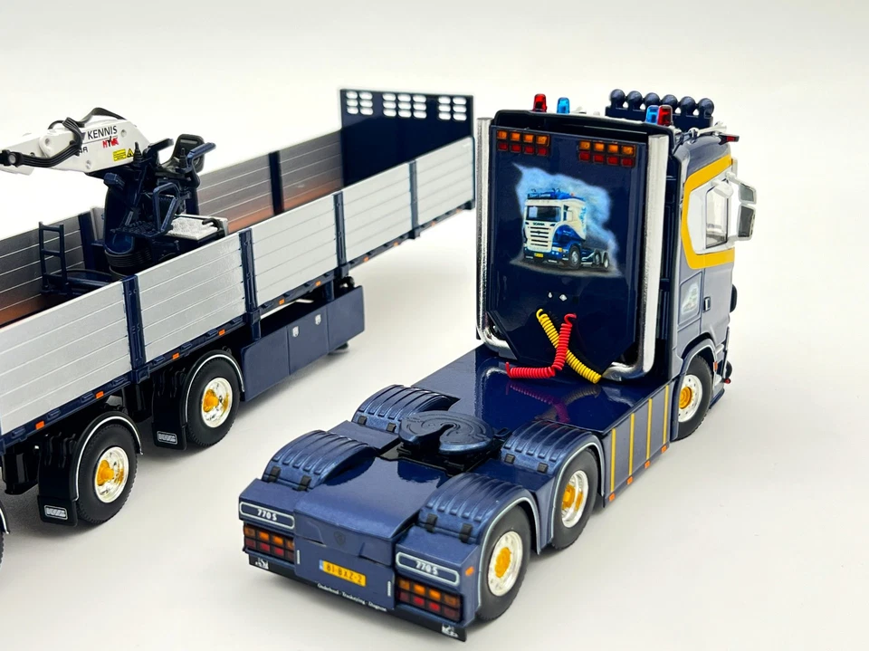 Scania S normal CS20N 6x2 brick trailer "Henri Bauman" WSI truck models 1:50 - Image 4 of 4