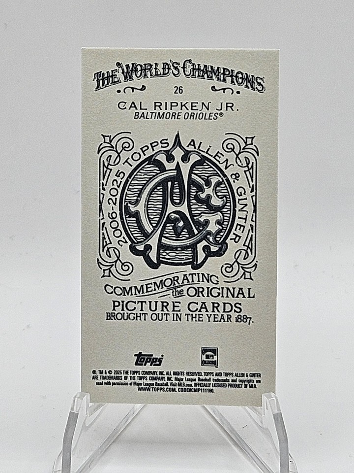 2025-topps-allen-ginter-cal-ripken-jr-26-mini-a-g-back-short-print
