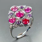 Jewellery Ruby Ring 925 Sterling Silver Size 7.5 /R472502