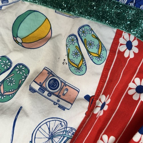 Wildflowers by Matilda Jane Girls Size 8 Dress Summer Beach Print Red White Blue - Picture 9 of 10
