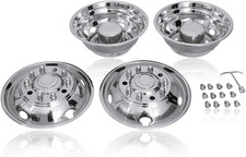 19.5 Inch Full Set 10 Lugs 5 Hand Holes Stainless Steel Wheel Simulators For 200 19.5 Inch Full Set 10 Lugs 5 Hand Holes Stainless Steel Wheel Simulators For 200
