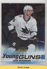 2019-20 Upper Deck Young Guns Silver Foil Lean Bergmann #245 READ 04q7