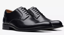 OUTLET CLARKS Craft Arlo Lace Pelle nera Elegante Uomo da 119€ a 79€