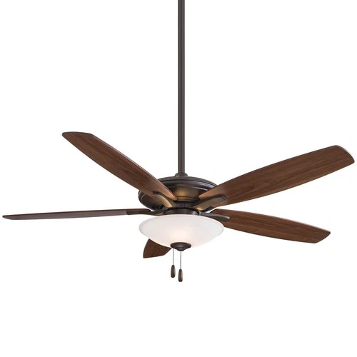 Minka Aire Mojo LED 52" Ceiling Fan - Medium Maple / Dark Walnut 5-Blade - Picture 2 of 2