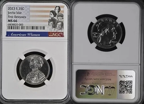 2023 S Jovita Idar 25c NGC MS 66 American Women Quarter FIRST RELEASES
