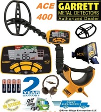 Garrett ACE 400 Metal Detector Water-Proof Coil, Headphones Free Accessories