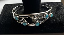 Sterling Silver Turquois Cuff Bracelet