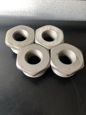 Lot Of 4-ANVIL 2'' x 1'' MNPT x FNPT Forged Steel Hex Bushing Class 6000