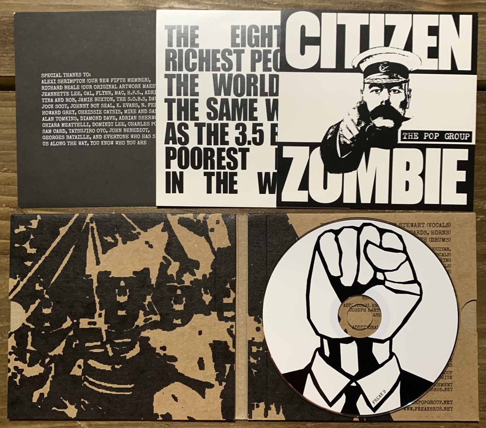 The Pop Group / Citizen Zombie - CD Album Digipak with Postcards 2015 ex